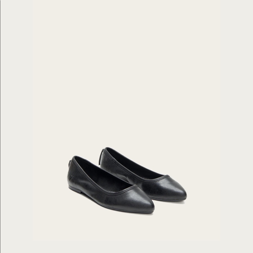 Frye Black Leather Flats